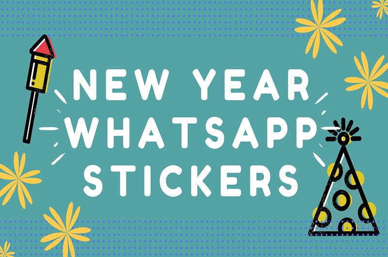 use whatsapp stickers f or sending the best new year 2019 wishes, oispice