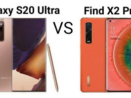 Samsung Galaxy Note 20 Ultra vs Oppo Find X2 Pro